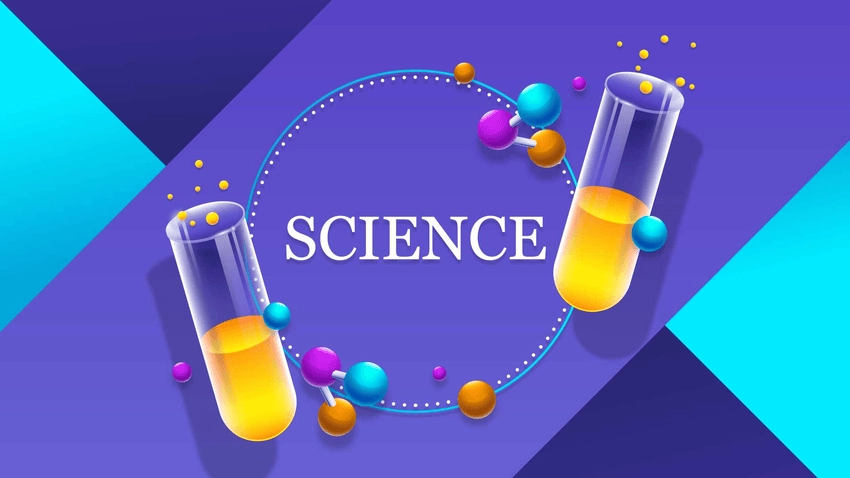 Background hóa học thiết kế hiện đại dễ gây chú ý