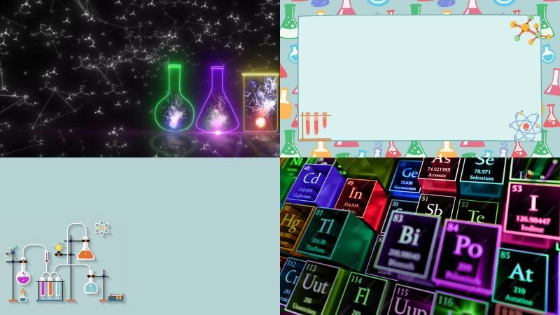 Background hóa học nổi bật nội dung học tập