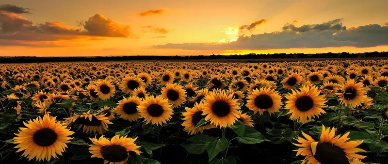 Nét đẹp tinh tế từ background hoa hướng dương tối giản