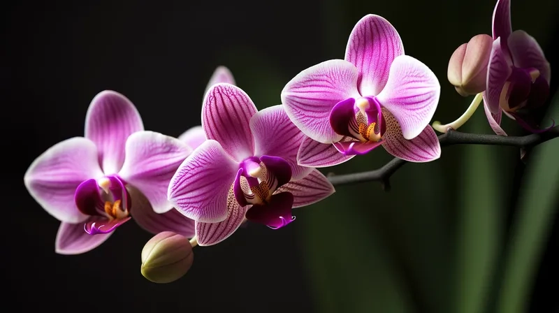 Huyền bí và quyến rũ lạ thường giữa không gian background hoa lan tím