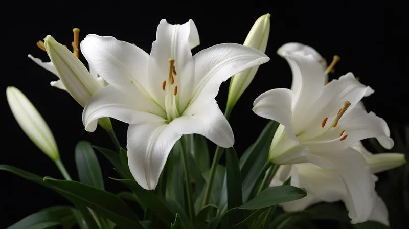 Thiết kế chuyên nghiệp với background hoa ly vector sắc nét