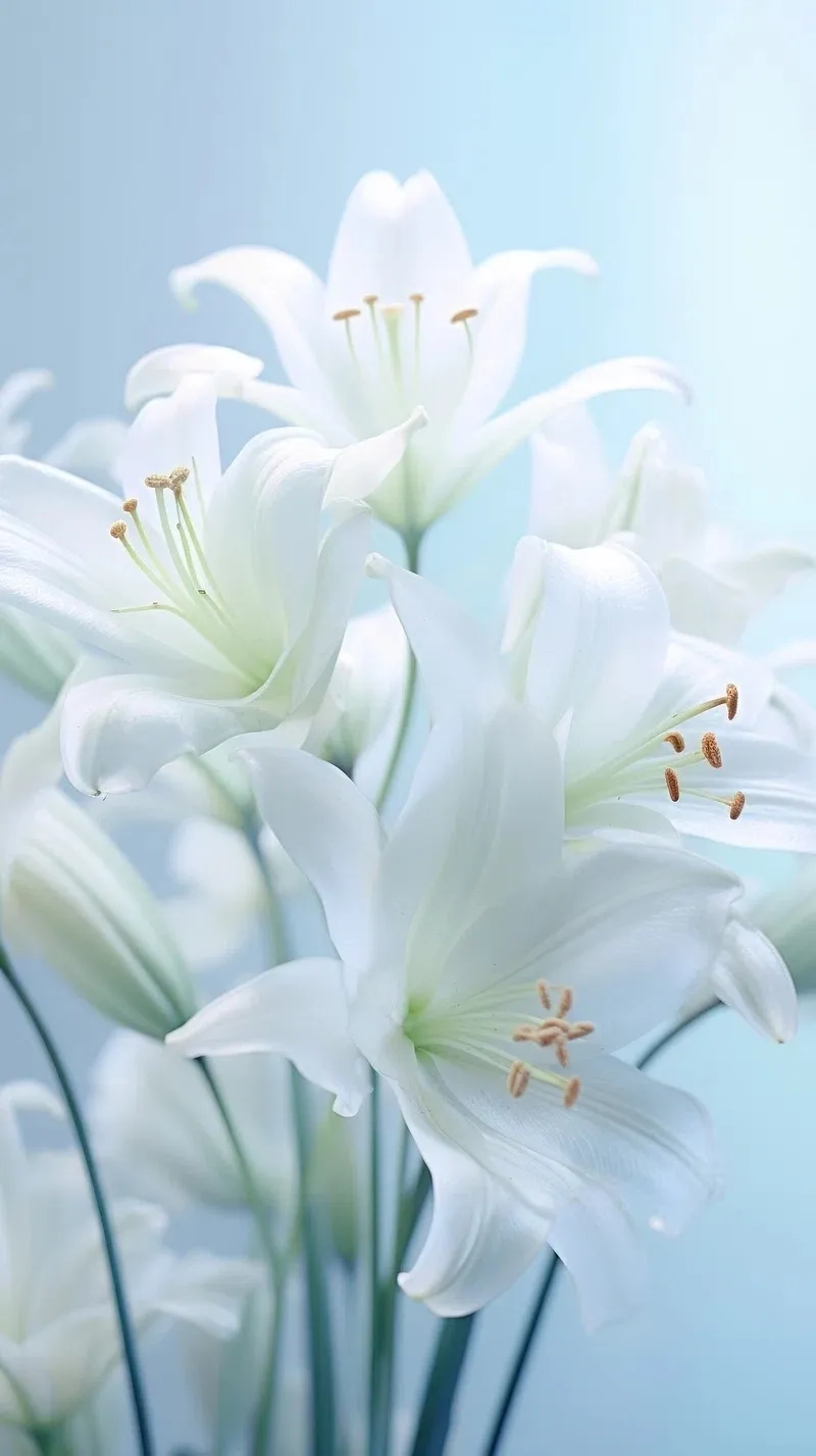 Phong cách châu Âu sang trọng trong background hoa ly kiểu Âu