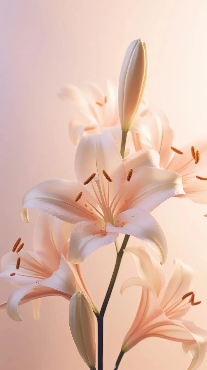 Cảm nhận tinh thần Nhật Bản qua background hoa ly kiểu Nhật