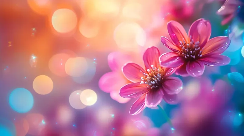 Tạo điểm nhấn thanh thoát cùng hoa nền mờ cho điện thoại