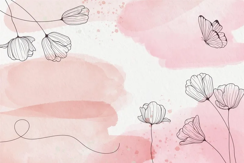 Điểm nhấn nghệ thuật cho không gian với background hoa pastel trang trí