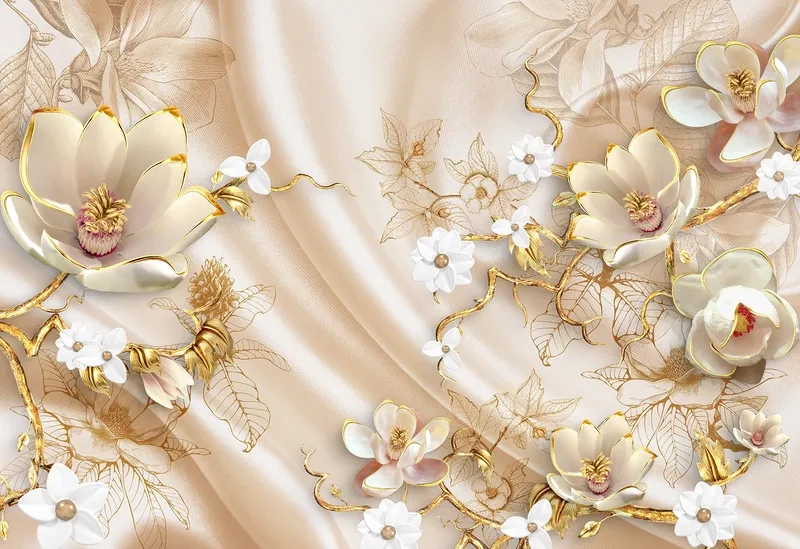 Sống động chân thực trong background hoa sang trọng 3D