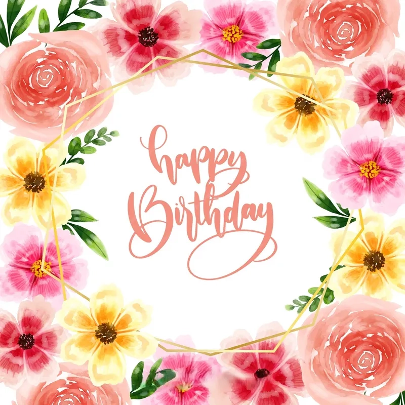 Background hoa sinh nhật bé trai năng động và tươi sáng