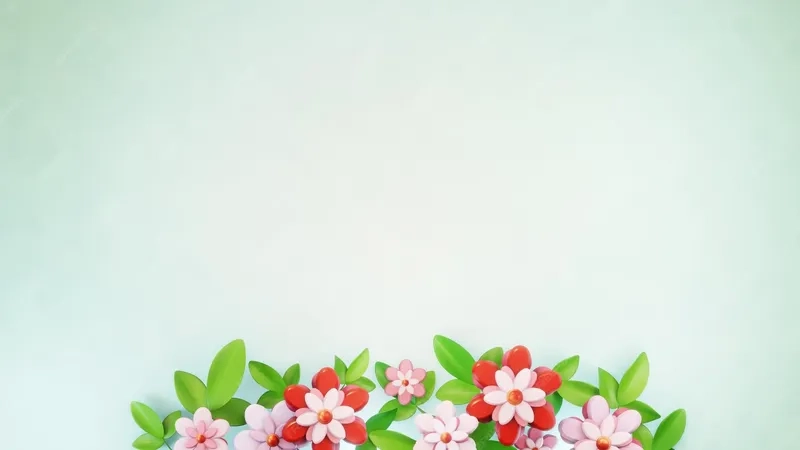 Background hoa trang trí nền trắng làm nổi bật chi tiết tinh tế