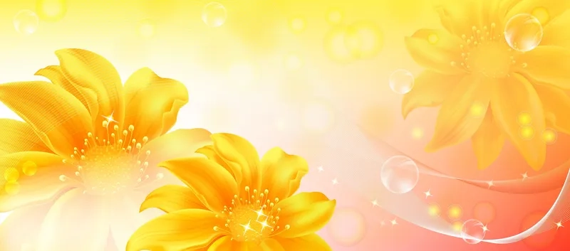 Tận hưởng vẻ cổ điển với background hoa vàng vintage