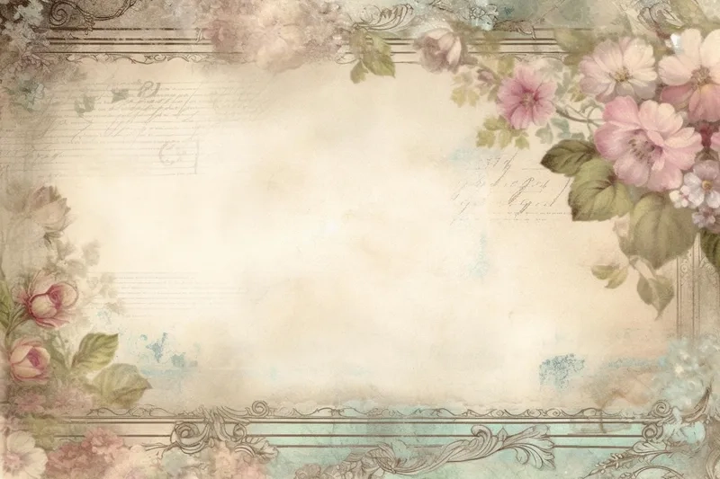 Trang trí phòng với background hoa vintage giấy dán tường độc đáo