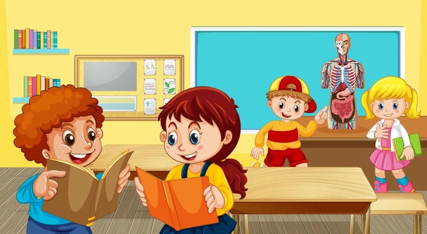 Background học sinh cho slide hỗ trợ trình chiếu hiệu quả