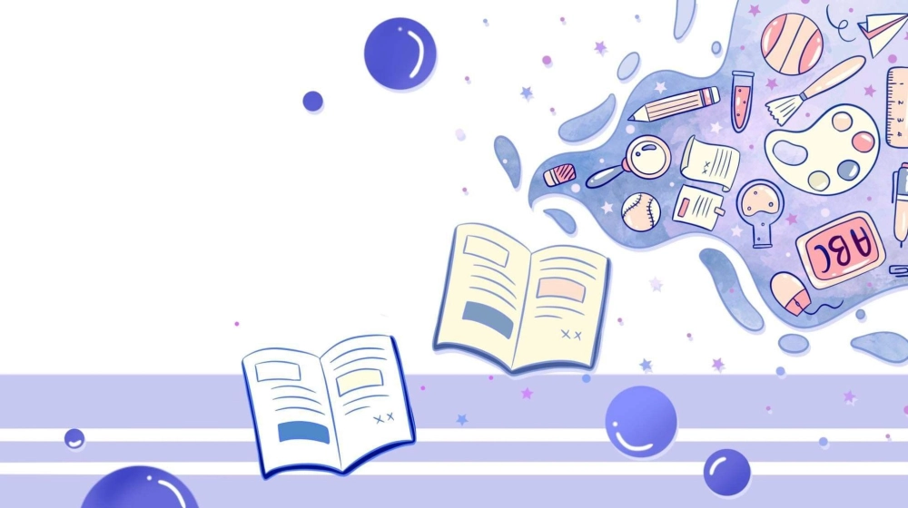 Background học tập phong cách đậm dấu ấn riêng