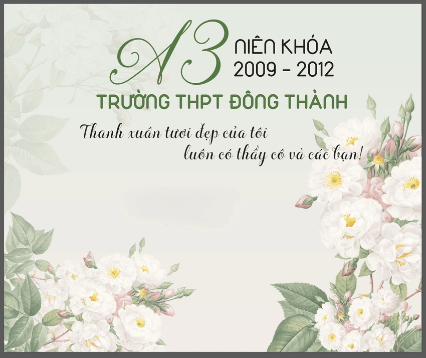 Background họp lớp thiết kế tạo không gian thật ấm áp