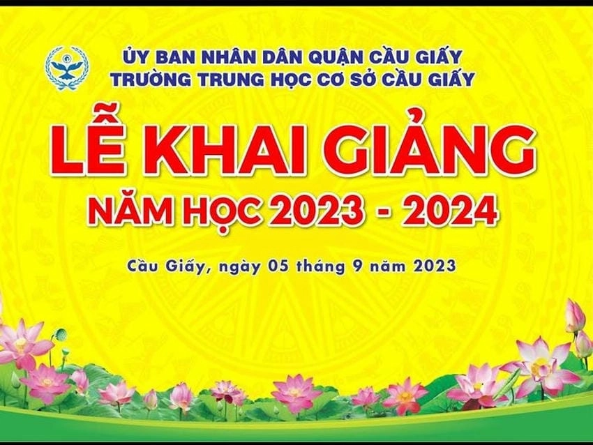 Background khai giảng học sinh vui tươi và hồn nhiên