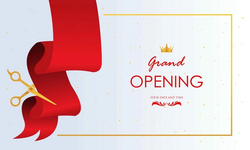 Background khai trương mẫu đẹp cho mọi bối cảnh