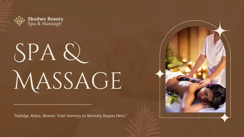 Background khai trương spa thiết kế tinh tế và hiện đại