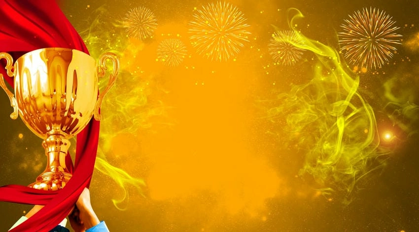 Background khen thưởng sân khấu thu hút mọi ánh nhìn
