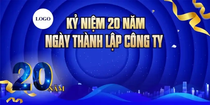 Background kỷ niệm thành lập công ty chất lượng cao