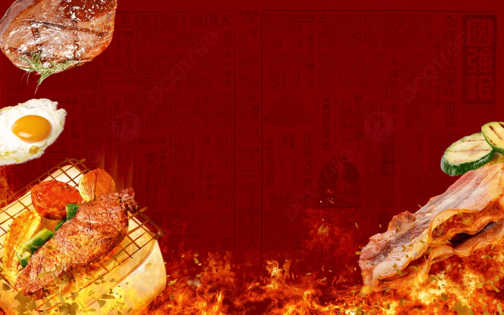 Background món ăn sáng tạo làm nổi bật phong cách riêng