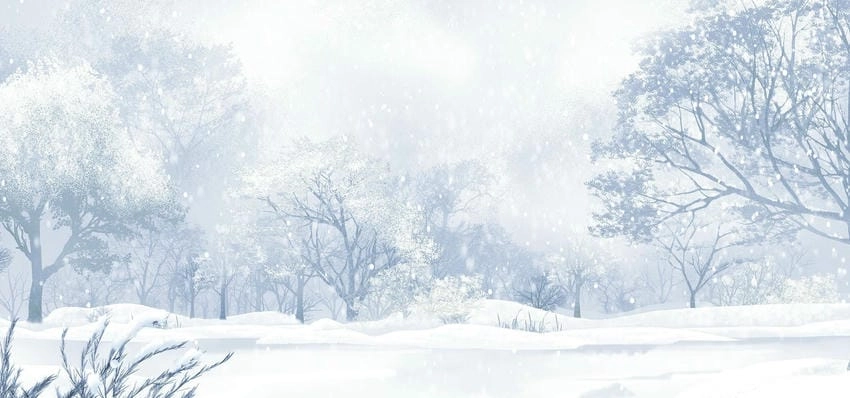 Background mùa đông lãng mạn như trong truyện cổ