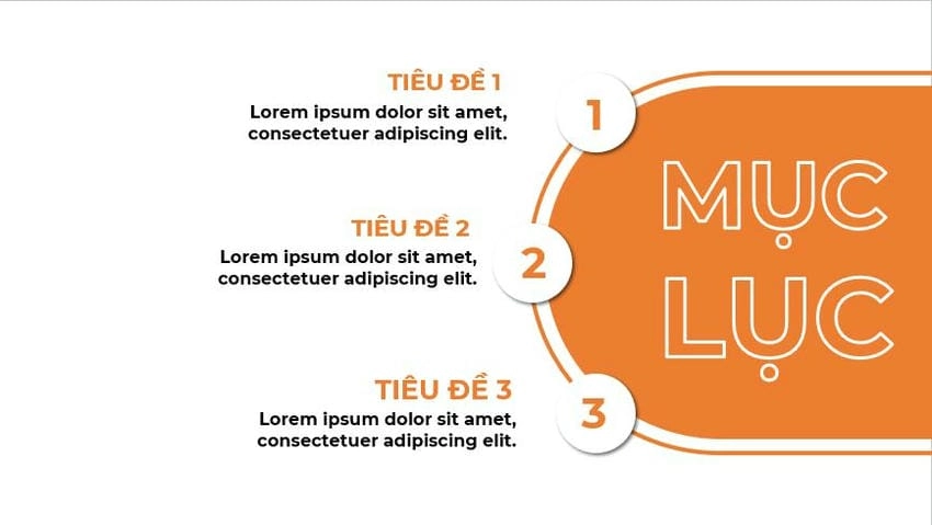 Background mục lục trang trí tăng tính thẩm mỹ