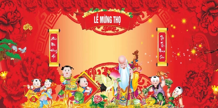 Background mừng thọ mới nhất cập nhật xu hướng hiện đại