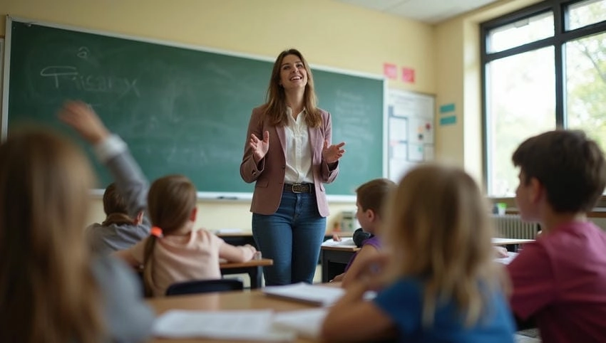 Background nhà giáo ấn tượng khắc họa vẻ đẹp sư phạm