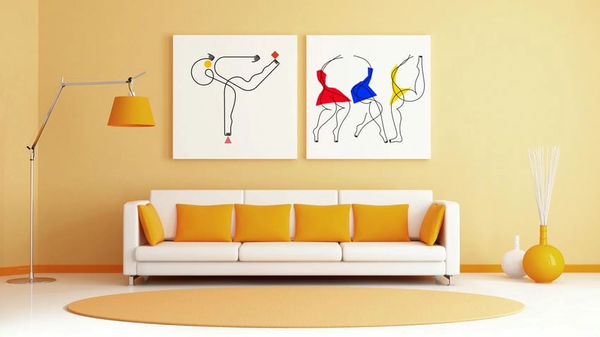 Background nội thất vector dễ dàng chỉnh sửa