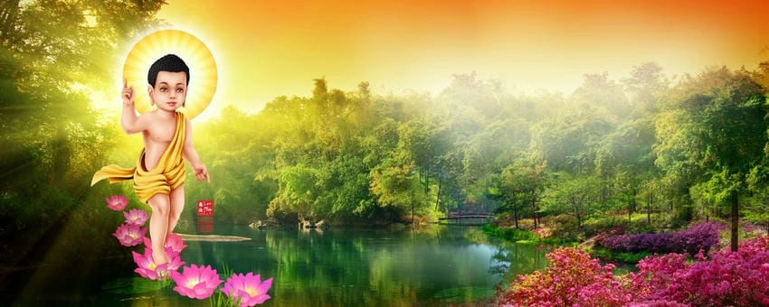 Background Phật đản ấn tượng khiến mọi bức hình nổi bật