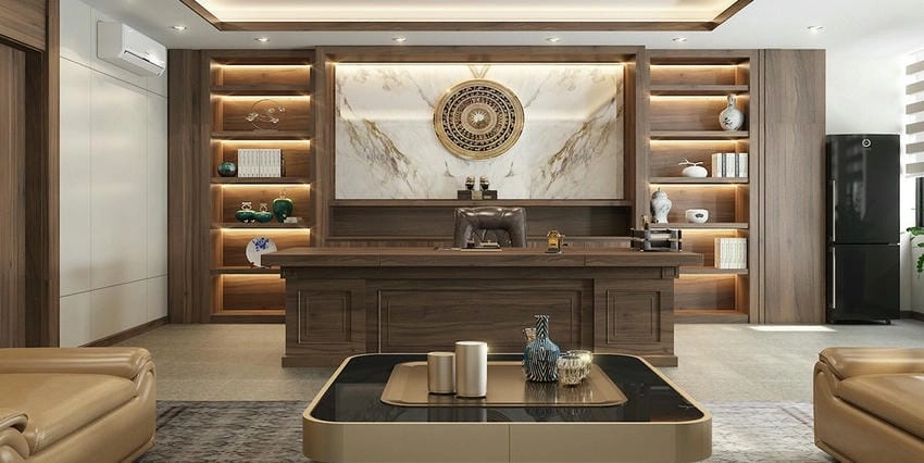 Background phòng giám đốc lịch sự phù hợp mọi bối cảnh