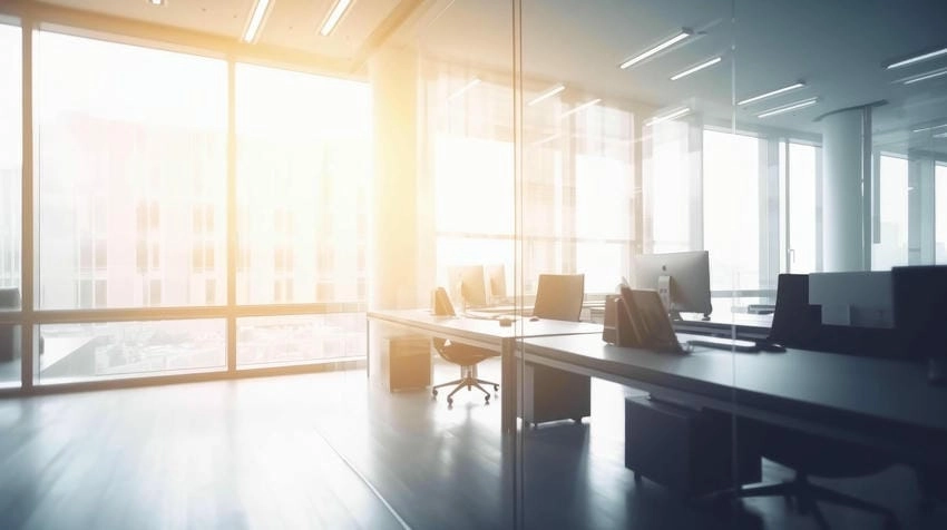 Background phòng làm việc sang trọng nổi bật không gian