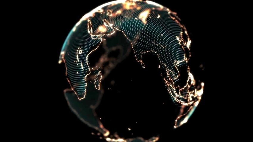 Background quả địa cầu đẹp lung linh và cuốn hút