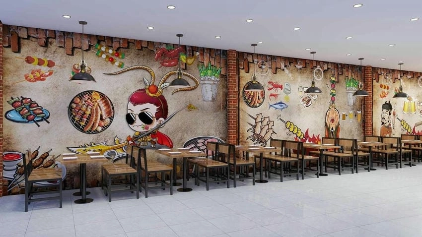 Background quán nhậu đẹp làm nổi bật phong cách quán