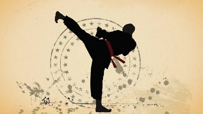 Background võ thuật taekwondo cho phòng tập và website