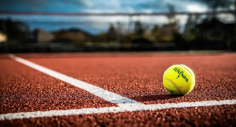 Thưởng thức background tennis sân quần vợt sống động