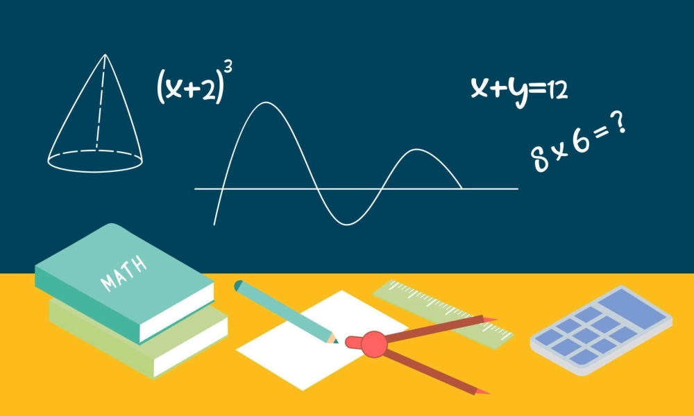 Background toán học phong cách làm nổi bật cảm xúc hình