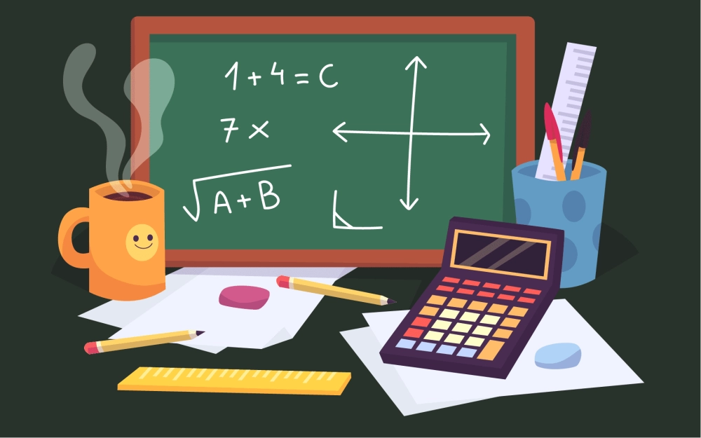 Background toán học nghệ thuật hòa quyện nét đẹp tư duy