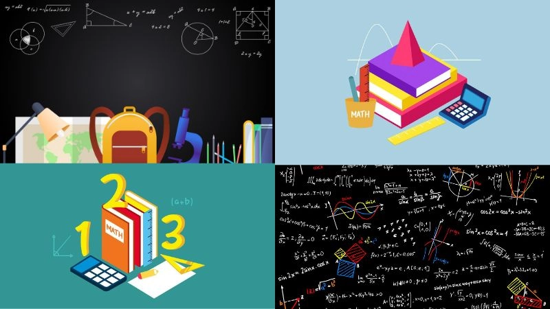 Background toán học mở ra chiều sâu sáng tạo cuốn hút