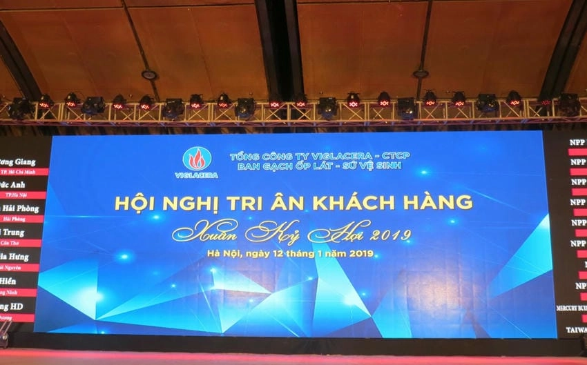 Background tri ân khách hàng chuyên nghiệp cho sự kiện