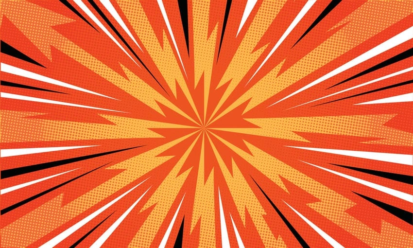 Background truyện tranh pop art đầy màu sắc và sống động