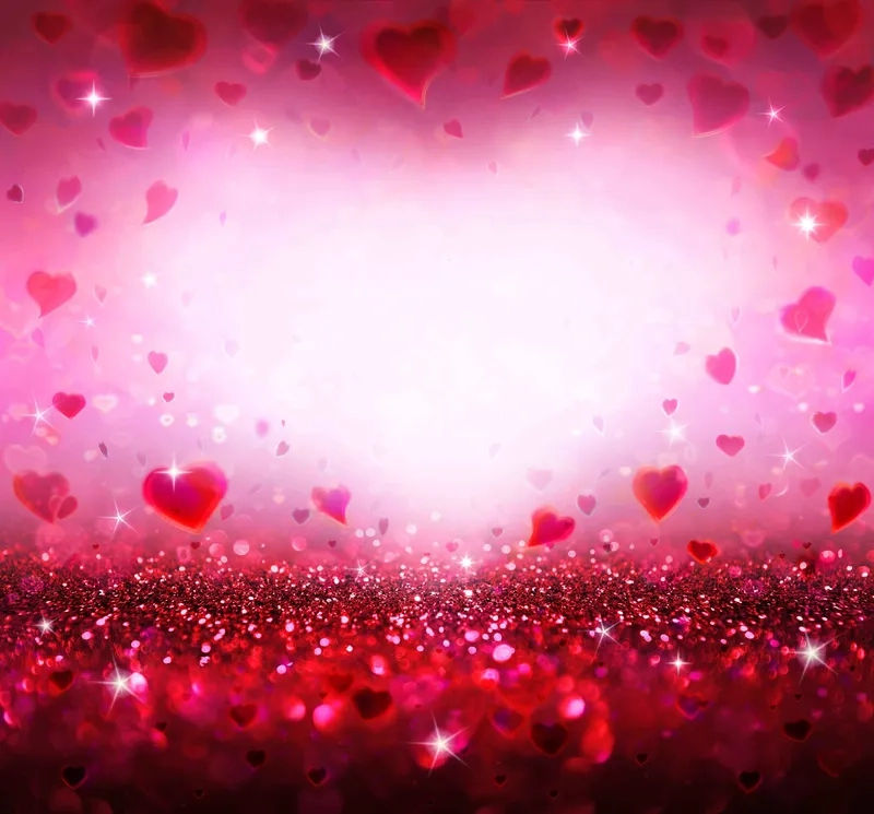 Sắc màu tình yêu với background valentine trái tim