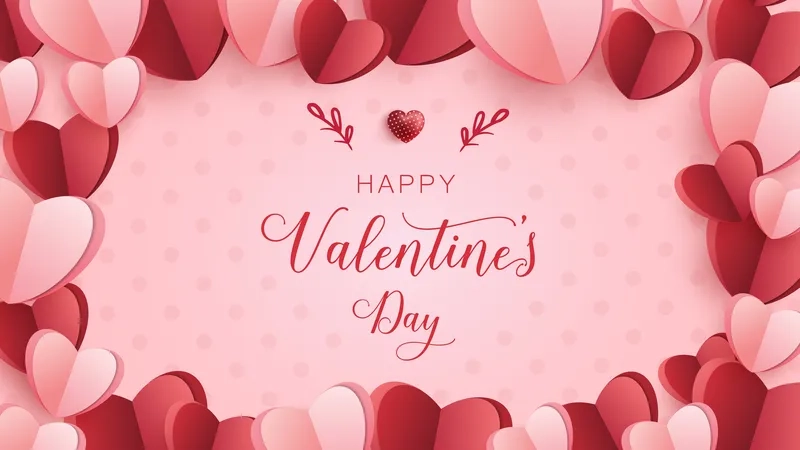 Thướt tha với background valentine tông hồng ngọt ngào