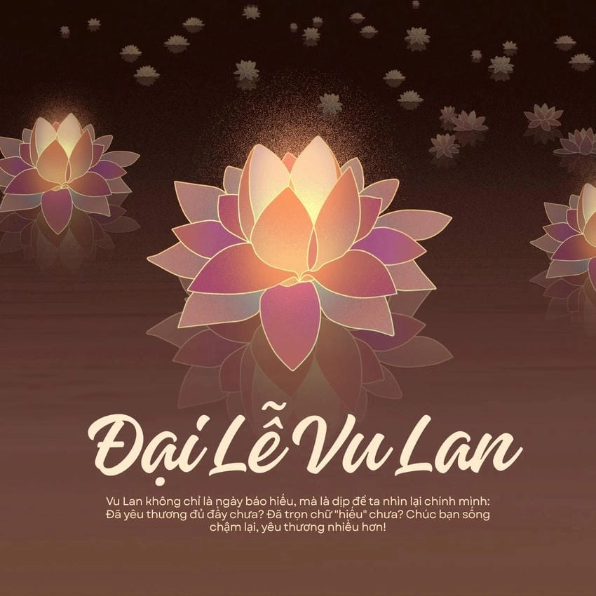 Background Vu Lan báo hiếu đầy cảm xúc và ý nghĩa
