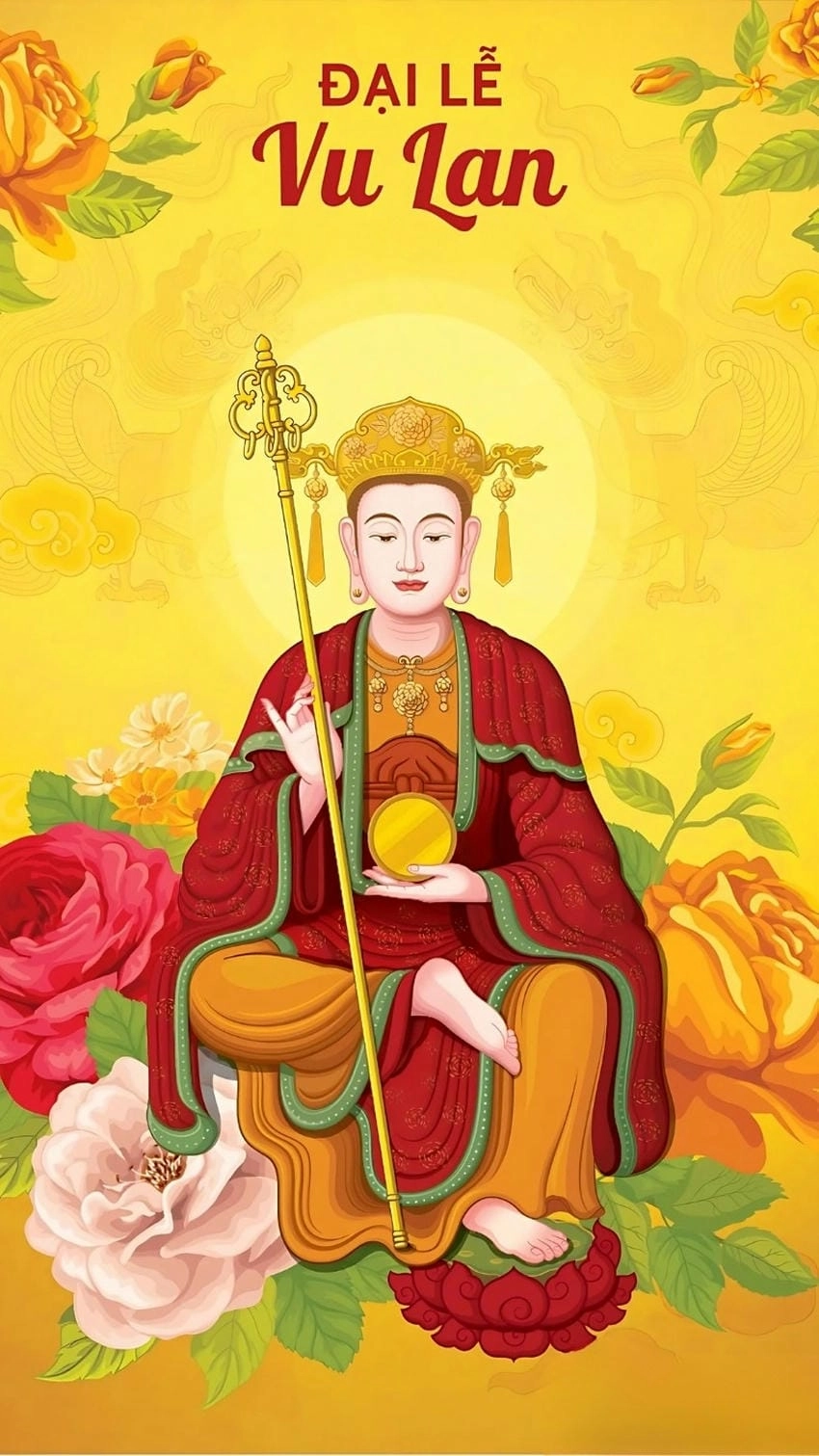 Background Vu Lan tâm linh gợi sự thanh thản nhẹ nhàng