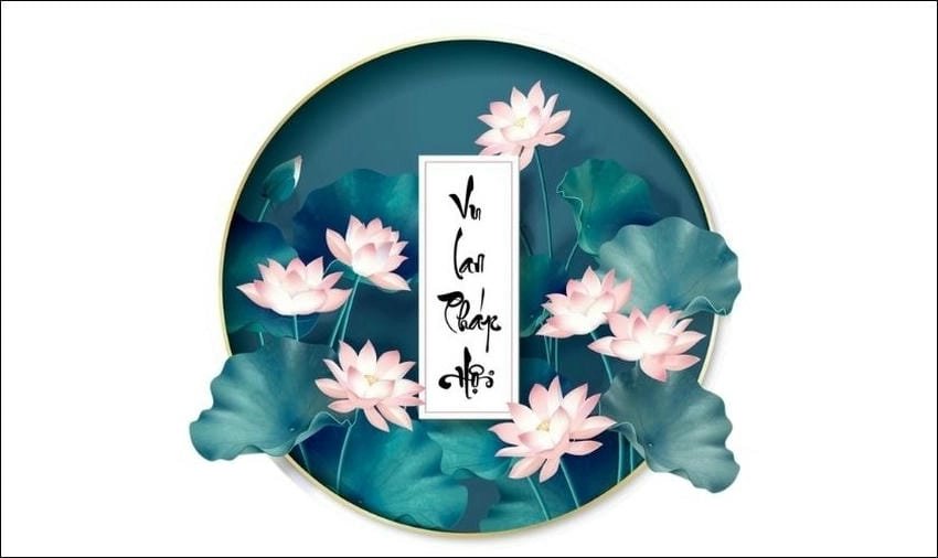 Background Vu Lan truyền thống đậm nét văn hóa Việt