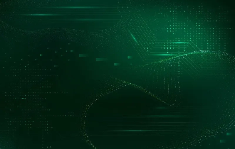 Background xanh hiện đại giúp không gian trở nên sang trọng và tinh gọn