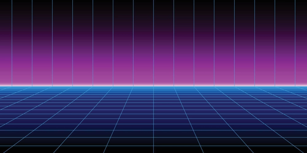 Tham khảo những ý tưởng thiết kế background sự kiện retro future mới