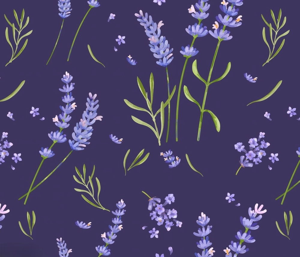 Cảm hứng màu sắc từ background digital lavender thời trang