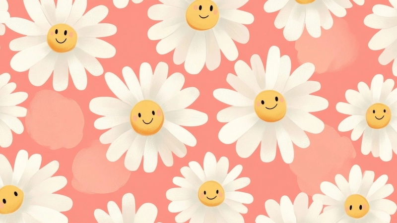 Ngọt ngào sắc màu trong background hoa nhí pastel dịu