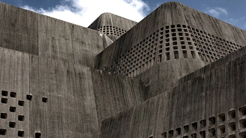 Tạo không gian trưng bày độc đáo với background sự kiện brutalism cho triển lãm